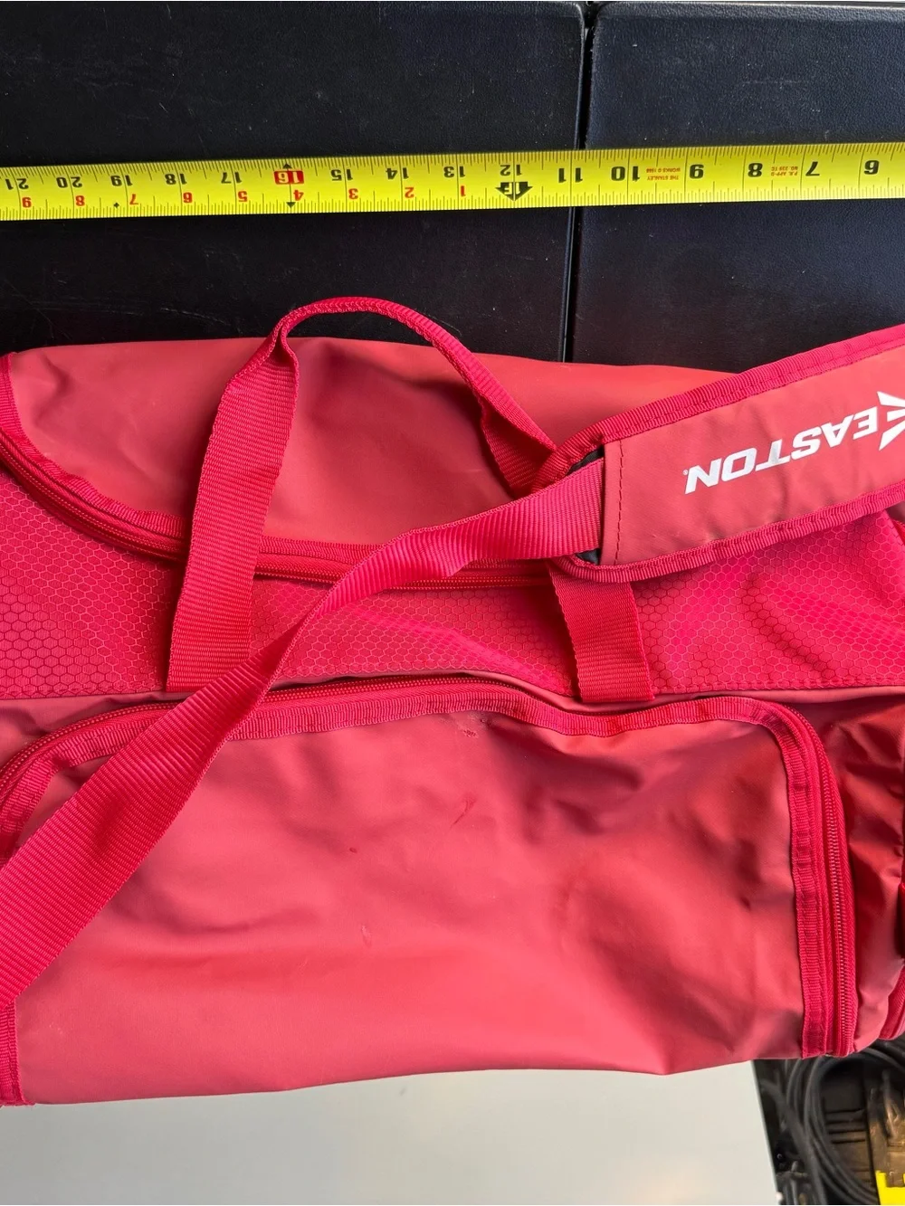 Easton Bright Red Men’s Duffel Bag with Logo